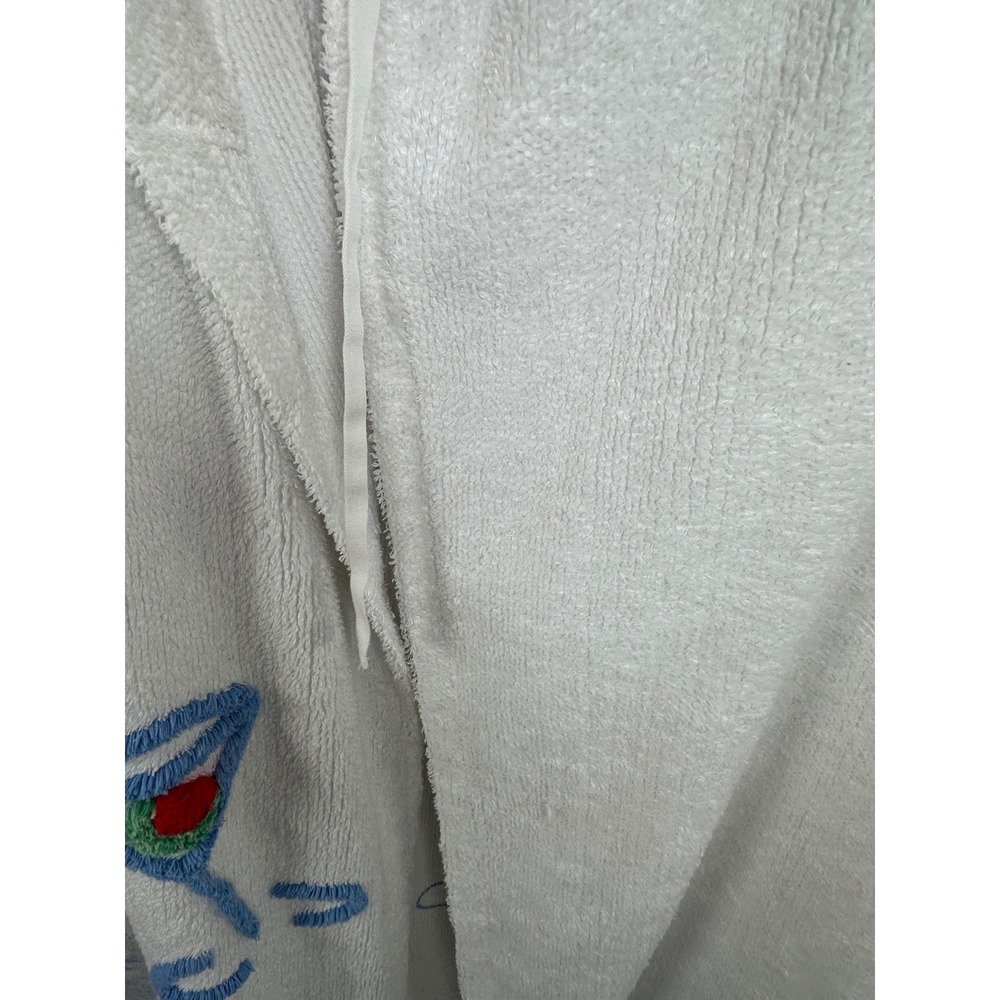Authentic Canyon Group Damze Martini Glass Chenille Robe XL FLAW - Read desc - Picture 6 of 12